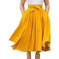 thumbnail image 1 of Femmes Taille Haute Évasée Plissée Longue Robe Maxi Jupe Jupe Évasée Jupe, 1 of 4