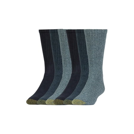 Nautica Classic Socks - Gold Toe Men's Harrington Casual Crew Socks, 6 Pairs