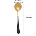 thumbnail image 3 of Stainless Steel Spoon Round Dessert Watermelon Tablespoon Mirror Finish Teaspoon Kitchen Gadget, 3 of 9