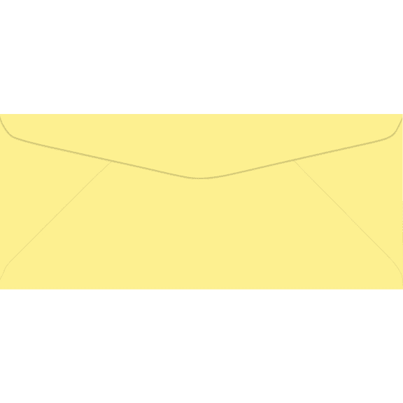 LUXPaper #9 Regular Envelopes, 3 7/8 x 8 7/8, Pastel Canary, 50/Pack