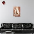 thumbnail image 3 of Elegant Giraffe Bath Canvas Trendy Bathroom Art by Notoriart, White Frame, 20" x 30", 3 of 7
