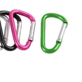 thumbnail image 5 of Unique Bargains Colorful Aluminum Carabiner Keychain Clip D Shaped Keyring 10pcs, 5 of 6