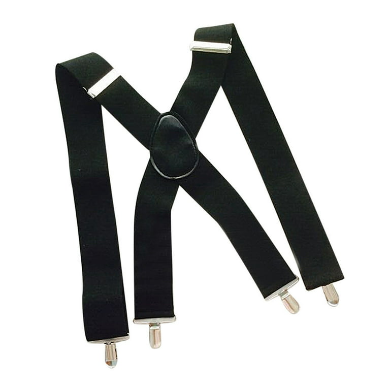 Shape X-Back Suspenders Duty 50mm Men Wide Brace With Clips