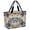 Light Beige Gray Green Tan, variant on Navy Blue Brown Beach Bag for Women, Large Breathable Mesh Beach Tote Bag, Tropical Botanical Palm Leaves Rustic Sandproof Lightweight Travel Bags for Vacation Picnic Swimming Pool 15.7"x15.7"x9.1"