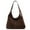 Coffee, variant on Women Suede Hobo Bag Magnetic Closure Shoulder Bag Retro Handbag (Ladies Portable Casual Bag)