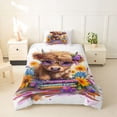 thumbnail image 2 of jejeloiu Highland Cow Floral Twin Bedding Kids,Retro Farmhouse Lodge Duvet Cover Set,Reversible,2-Piece(No Comforter), 2 of 6