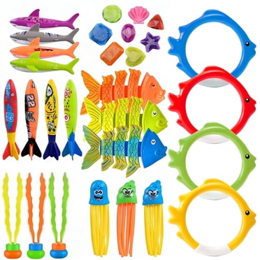29 Pcs Diving Pool Toys Set & Water Toys Underwater Pool Games Stuff Swimming Pool Toys
