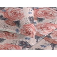 thumbnail image 3 of Ambesonne Floral Design Quilted Bedspread Set 3 Pcs, Delicate Rose Artwork, Queen, Coral Blush Dark Lavender, 3 of 4