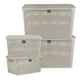 thumbnail image 1 of Kit 4 Cajas Organizadoras de Plástico Biodegradable Terragave  Tipo Rattan (Beige), 1 of 5
