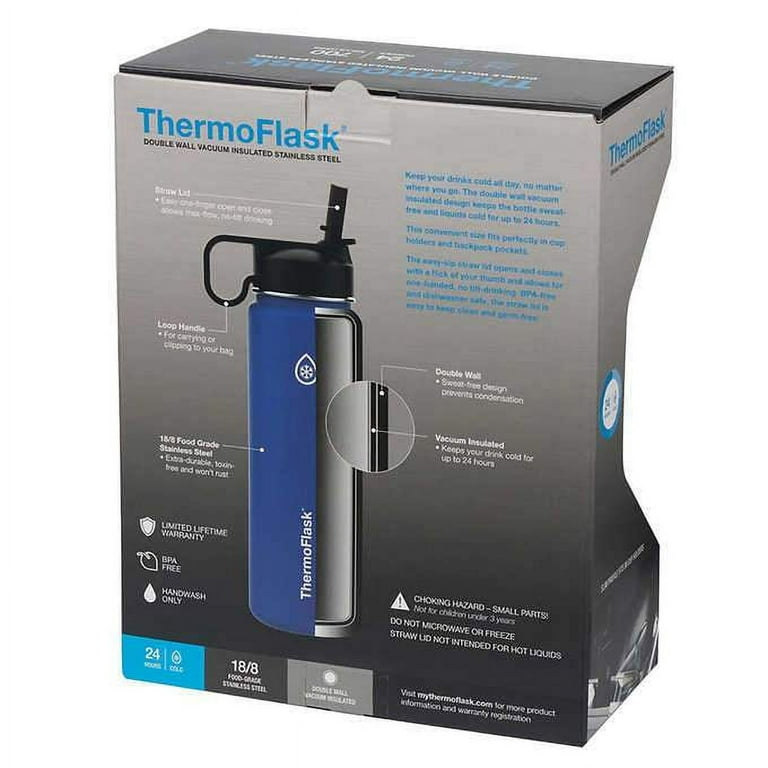 Thermoflask 32 oz. Tumbler, 2 pk. - Black/TealGrey