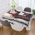 thumbnail image 5 of BZSMCE Square Tablecloth Adorable Smiled Snowman Pattern Tableclothes, 5 of 9