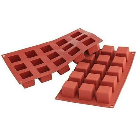 

Silikomart Professional SF105 Silicone Baking Mold Cube 1.45 Oz Volume 1.38 inch x 1.38 inch x 1.38 inch 15 Cavities 1 Each