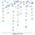 thumbnail image 3 of Iridescent Shining Star Hanging Garland, Iridescent Hanging Sparkling Star Streamer, Glitter Bunting Banner, Twinkle Backdrop for Wedding Birthday Party Christmas Decorations, 3 of 7