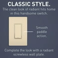 thumbnail image 2 of Legrand radiant TM874ICC6 15 Amp Rocker Wall Switch, 4-Way Decorator Light Switches, Ivory (1 Count), 2 of 7