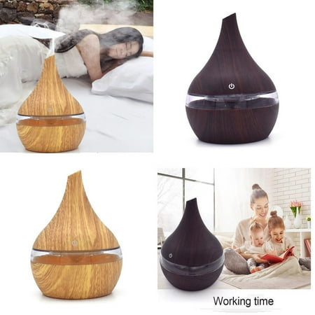 

Sehao Beauty sets for women gift Air Aroma Essential Oil Diffuser LED Ultrasonic Aroma Aromatherapy Humidifier Foot Massager Brown Yellow