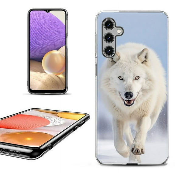 OneToughShield ® Shockproof Phone Case Compatible with Samsung Galaxy A25 5G - Arctic Wolf