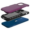 thumbnail image 2 of Allytech Case for iPhone 12(6.1 inch 2020), iPhone 12 Pro Case and Cover with Card Holder, Silicone Scratch Resistant Soft TPU Shock-Absorbing Rugged Case for Apple iPhone 12 Pro/iPhone 12, Purple, 2 of 6