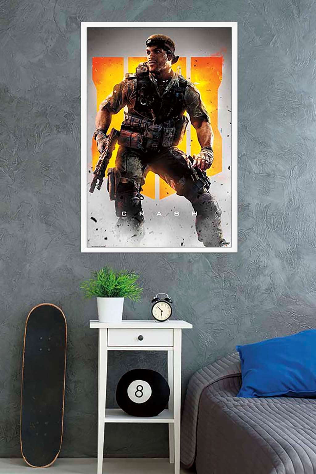 Call of Duty: Black Ops 4 - Crash Key Art Wall Poster, 22.375" x 34", Framed