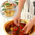 thumbnail image 2 of Wosthever Diverso propósito determinado durable y de moda del cuenco de vegetal del acero inoxidable de par en par Cocina y Comedor Rojo fantasía, 2 of 6