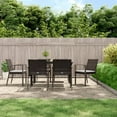 thumbnail image 1 of vidaXL 7 Piece Garden Dining Set with Cushions Poly Rattan and Steel, 1 of 5