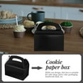 thumbnail image 1 of OULII 10Pcs Family and Friends Black Pastry Box for Cake Packaging with White Cardboard Material, 1 of 8