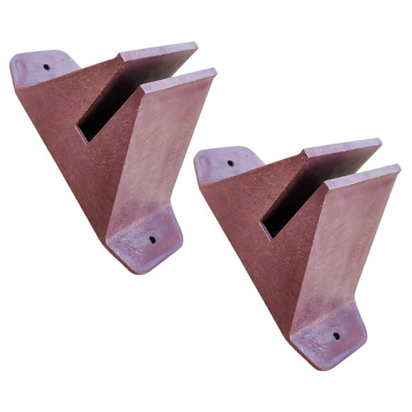 PAMINGONO 2Ud Soporte Estable Para De Jardín En PVC Color Marrón Para Uso Exterior