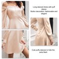 thumbnail image 4 of Vestido Con Cuello En V, Vestido De Manga Larga Transpirable Para La Oficina Para Ir De Compras ANGGREK  Otros, 4 of 6