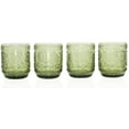 thumbnail image 2 of Red Co. Set of 4 Embossed Glass 12 Oz Vintage Botanist Drinking Tumblers, Green, 2 of 4