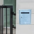 thumbnail image 6 of Locking Wall Mailbox Outdoor Mail Box Metal Drop Box Durable Versatile 8.5x12x2.8inch for Office Business Large Capacity, 6 of 8