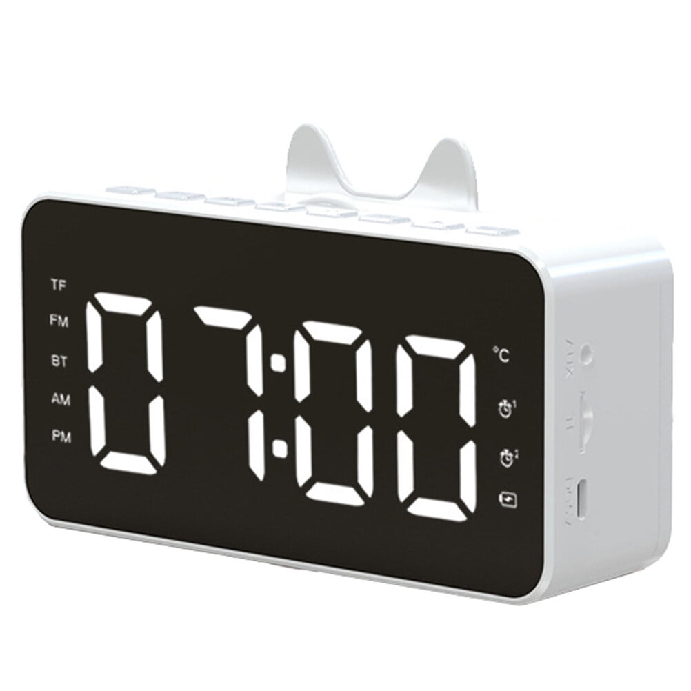 Homemaxs LED Display Digital Alarm Clock Multifunctional AM/FM Radio