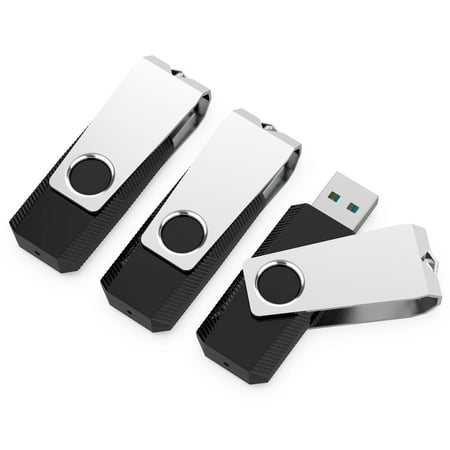 KOOTION 3Pack 32GB USB Flash Drive USB 3.0 Thumb Drive Jump Drive Pen Drive Memory Stick Swivel