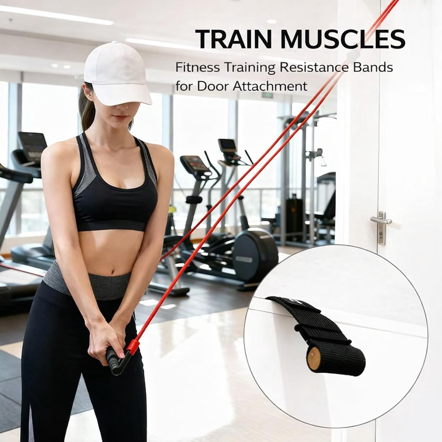 A99 Golf Men & Women Exercise Resistance Bands Comfort Handles Great for Workouts Physical Therapy Yoga Exercise Bands Pull up Bands, Red