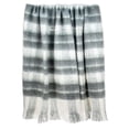 thumbnail image 4 of Nassau Collection White and Gray Transitional Handloom Throw Blanket 52" x 67", 4 of 5