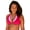 Salsa Candy Shimmer, variant on Women's Underwire Shimmer Peekaboo Bikini Top