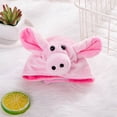 thumbnail image 5 of Ptetnvg Adjustable Pet Hat Pet Hat Adjustable Comfortable Plush Dog Hat Cute Pig Shape Cat Winter Warm Headwear Costume Pet Supplies, 5 of 10