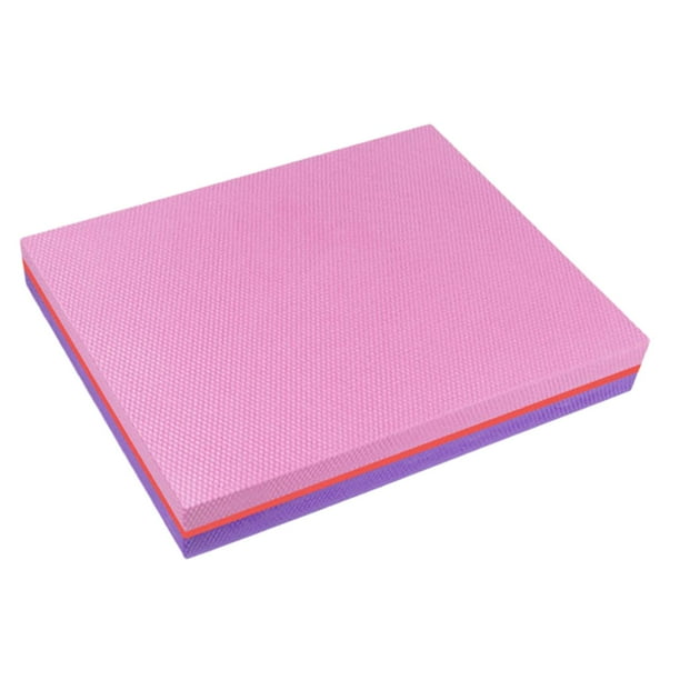 Esterilla de yoga, almohadilla de equilibrio para ejercicios, rodilleras para fitness, equipo de viaje para entrenador físico Rosa