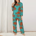 2 Piece Womens Pajama Sets Fun Octopus Soft Sleepwear Comfy Pajamas