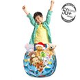 thumbnail image 3 of Cartoon Storage Toy Bag Chair, Puppy in Cars Traffic Jam Surfboard Beach Road, Stuffed Animal Organizer Washable Bag, Large Size, Sea Blue Earth Yellow, by Ambesonne, 3 of 3