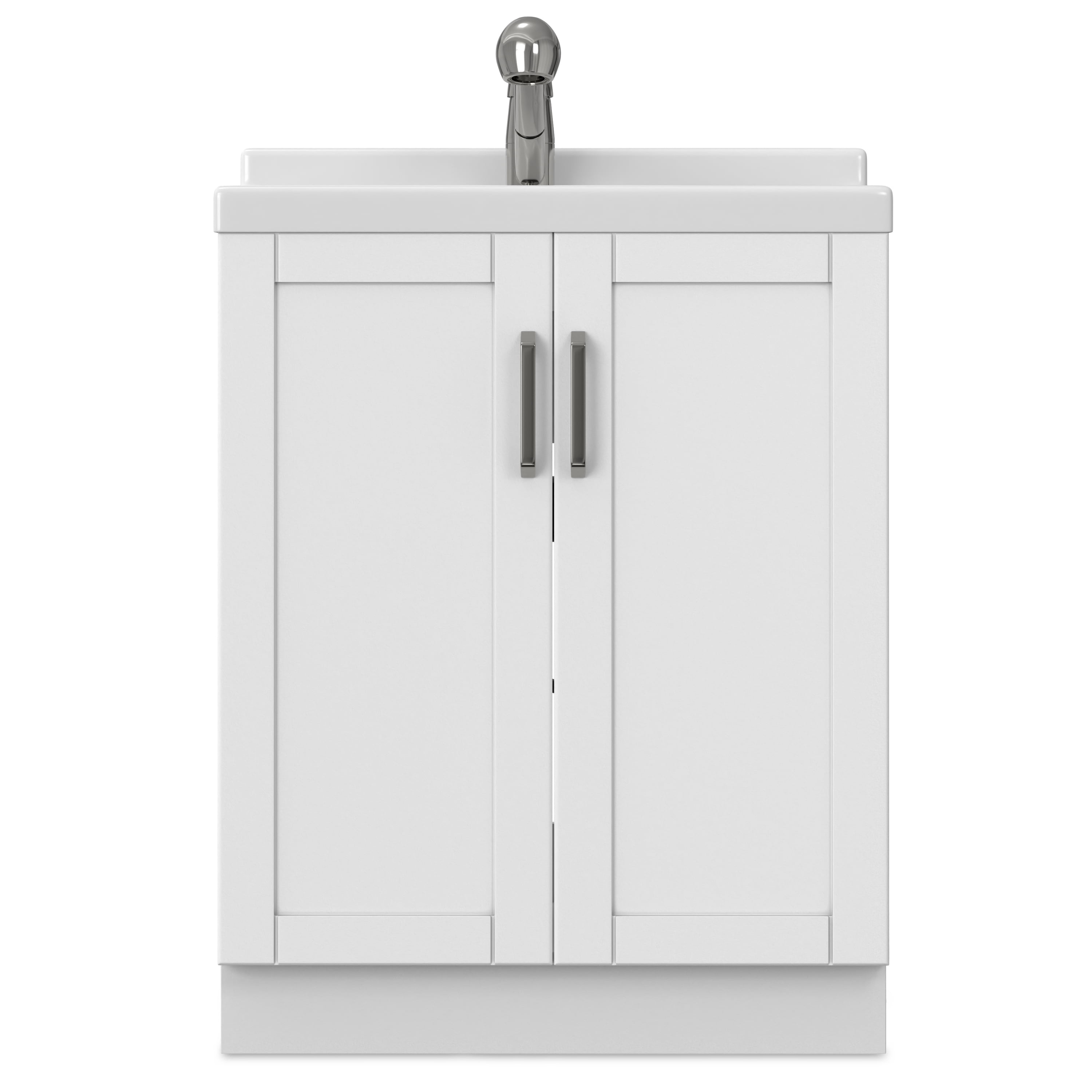 Simpli Home Kyle All-In-One 28-inch Laundry Utility Sink and Cabinet and ABS Sink