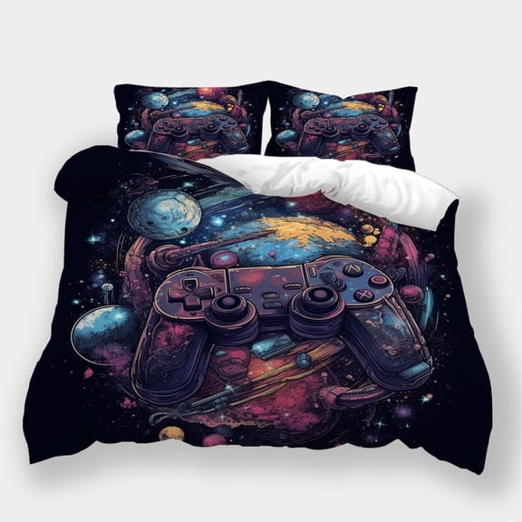 Duvet Cover Set Game Controller Printed Bedspreads Teenager Newly Design Bedding Cover Set,California King (98"x104")