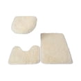 thumbnail image 2 of Bathroom Rug Set 3 Piece, Soft Absorbent Bath Mats and U-Shaped Contour Toilet Rug, Absorbent And Non, Wool Carpet., 2 of 4