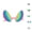 E, variant on Funny Alien Party Sunglasses, Exaggerated ET Rainbow Lens Costume Glasses Photo Props for Carnival & Space Party Favors
