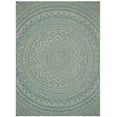 thumbnail image 2 of SAFAVIEH Courtyard Josiah Floral Medallion Indoor/Outdoor Area Rug, 8' x 11', Light Grey/Aqua, 2 of 7