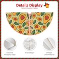thumbnail image 3 of Fotbe Leaves Avocado Pattern Christmas Tree Skirt, Tree Skirts Plush Christmas Decorations, Christmas Tree Skirts Xmas Decorations Holiday Party Decor-48", 3 of 6
