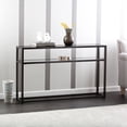 thumbnail image 3 of 50 Black glass Frame console Table With Storage, 3 of 3