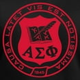 thumbnail image 3 of CafePress - Alpha Sigma Phi Red Seal T Shirt - Women's V-Neck Dark T-Shirt, 3 of 4
