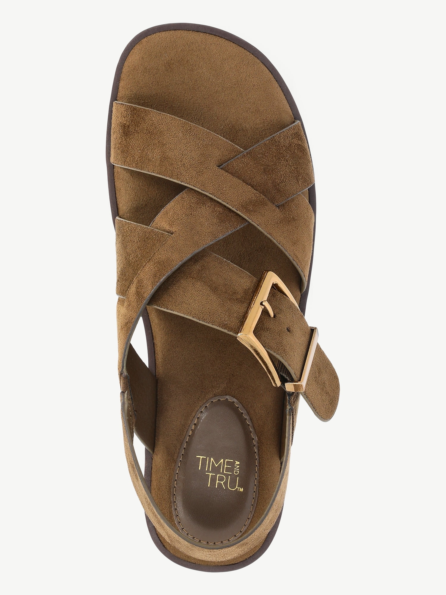 Time and Tru Women's X-Band Buckle Sandals
