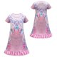 thumbnail image 2 of Vestido de princesa de manga corta con estampado de estrellas famosas para niñas y niños, disfraz de cosplay de Halloween para juego de rol de Navidad, 2 of 5