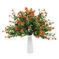 thumbnail image 4 of 40 Unids Flores Artificiales Plantas Al Aire Libre, 40 Ramas Faux Plastic Greenery Arbustos Plantas Naranja, 4 of 8