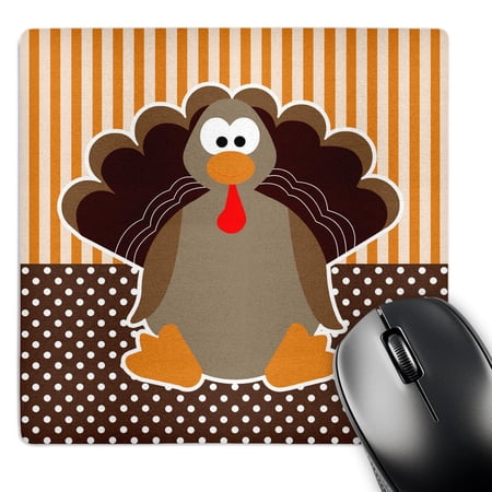 3dRose  Cute Cartoon Turkey on Orange and Brown Pattern  MousePad price history on PriceWatchPro